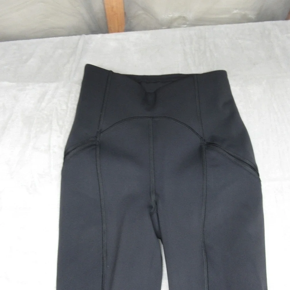 Lululemon Leggings Womens 2 Black Rain Repellent High-Rise Running Active 22x28‎